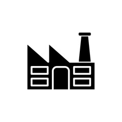Factory icon logo sign set vector outline