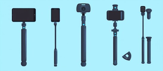 Obraz premium Monopod Selfie Self Portrait Tool For Smartphone