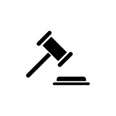 Gavel icon logo sign set vector outline
