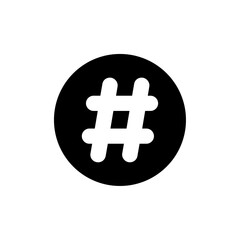Hashtag icon logo sign set vector outline