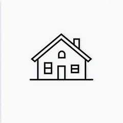 Fototapeta premium Home icon on white background