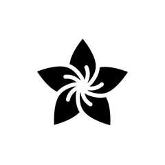 Jasmine icon logo sign set vector outline