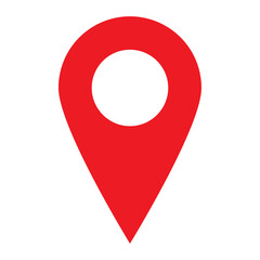 Location pin icon logo sign set vector outline