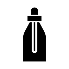 Oil dropper bottle icon logo sign set vector outline