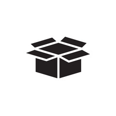 Open box icon logo sign set vector outline