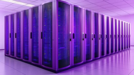 Obraz premium Exploring the Future of Data Storage The Evolution of Server Technology in Modern Data Centers