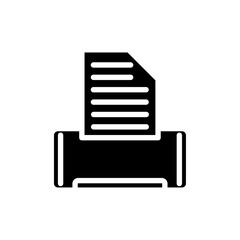 Print icon logo sign set vector outline