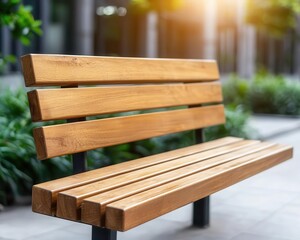 Fototapeta premium Sensorequipped city benches offering realtime info, interactive public spaces
