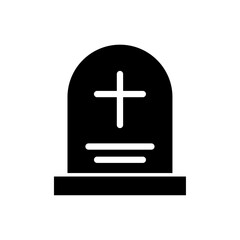 Obraz premium Tombstone icon logo sign set vector outline