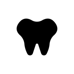 Tooth icon logo sign set vector outline