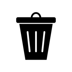 Trash icon logo sign set vector outline