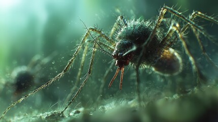 Close-Up View of Zika Virus Mosquito