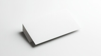 White Envelope Mockup with a Subtle Texture
