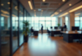 motion blur background of modern office interior design contemporary workspace for creative business defocus long exposure shake jerk