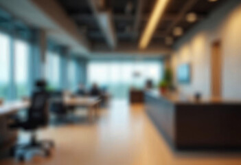 motion blur background of modern office interior design contemporary workspace for creative business defocus long exposure shake jerk