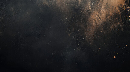 Dust on black background