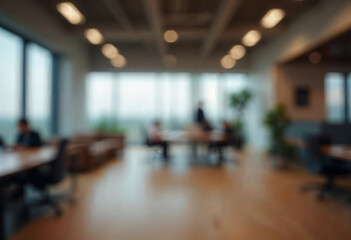 motion blur background of modern office interior design contemporary workspace for creative business defocus long exposure shake jerk