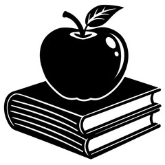 apple and book
