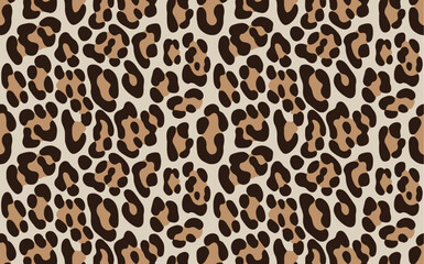Leopard Print Texture Skin pattern design vector illustration.