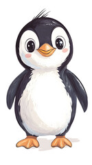 Obraz premium Cute penguin character