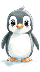 Obraz premium Cute penguin character
