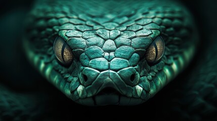 Fototapeta premium Close-up of a Cobra's Eye Capturing Powerful Detail