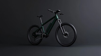 Naklejka premium Modern Stylish Bicycle on Dark Background