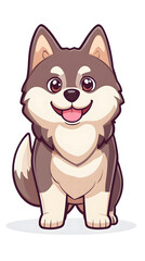 Fototapeta premium Happy cartoon dog