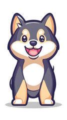 Obraz premium Happy shiba inu