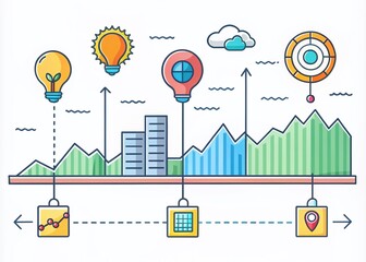 Hand-Drawn Infographic Timeline Template for Reports and Presentations