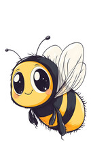 Obraz premium Cheerful cartoon bee