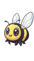 Naklejka premium Cute cartoon bee