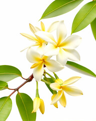 Obraz premium frangipani flower isolated on white