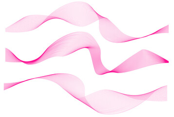 Abstract wavy lines on a white background. A smooth curve mixes the texture. Gray bands of the audio frequency. Vector graphic illustration.Background of a black smoke wave