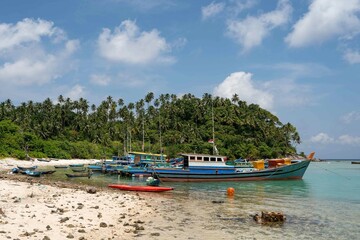 Fototapeta premium Wooden fishing boats
