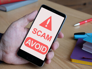 Avoid Scams is shown using the text