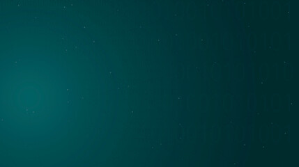 background featuring a particle rain of binary numbers falling simulating the matrix effect. 3d illustration...