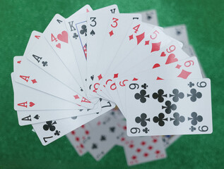 Photo, color, cards, game, gambling, on the table, simple, patte