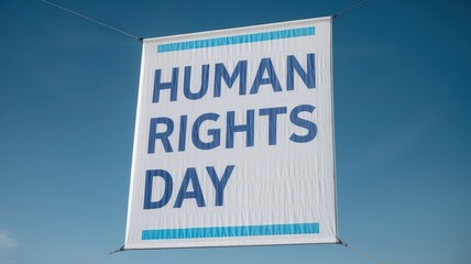 human rights day illustration banner background. World international day of Human rights for justice template.