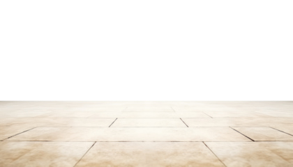 brown tile floor border isolated on transparent background cutout