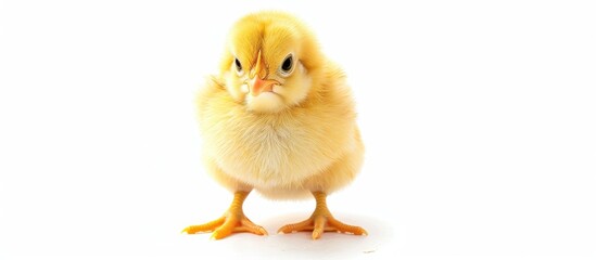 Fototapeta premium Cute Little Chicken Isolated On White Background