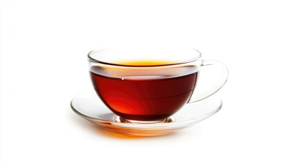 Isolated cup of tea on a white background