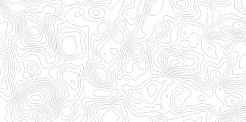 Naklejka premium abstract Topographic map background geographic line map with seamless ornament design, Geographic mountain relief diagram line wave carve pattern, Background of the topography map. 
