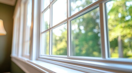 Naklejka premium Vinyl window restoration by a specialist warranty claim process