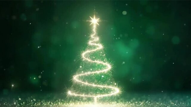 abstract christmas tree