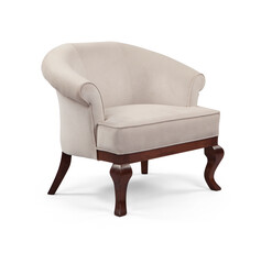 armchair isolated on white background .