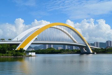 Obraz premium city harbour bridge