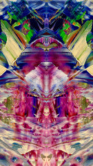 Abstract background art . Ethnic pattern. Mixtures of oil paint. Trendy hand painting canvas. Wall decor and Wall art prints Idea. 3D Texture. Art object