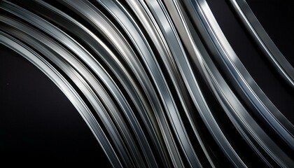 silver background with wavy lines metallic waves steel iron metal digital art illustration wallpaper backdrop
