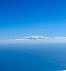 blue bright summer sky landscape